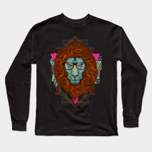 Lion Geometri Long Sleeve T-Shirt